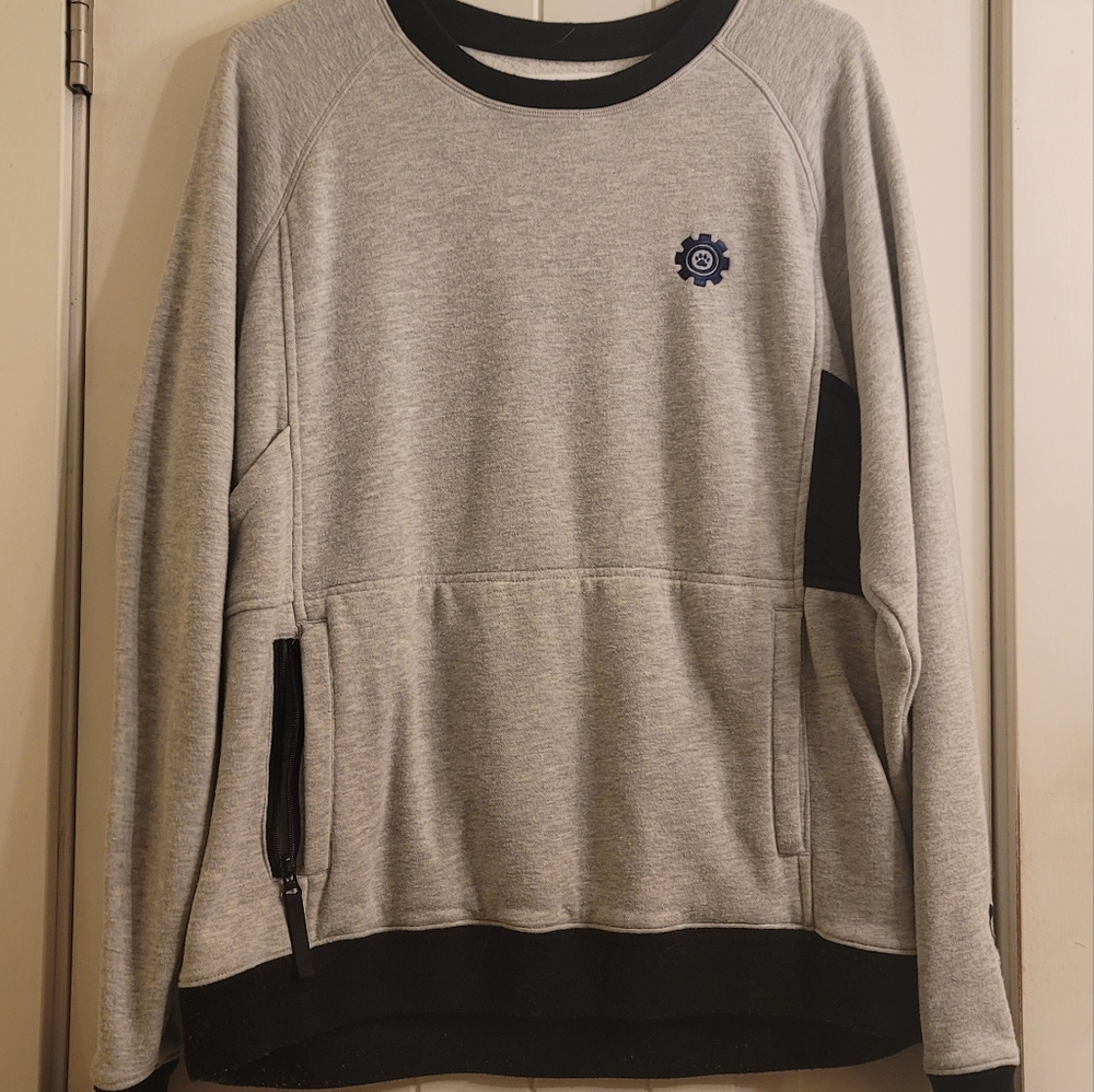 Dogtown Gray Crewneck Sweatshirt with Pockets